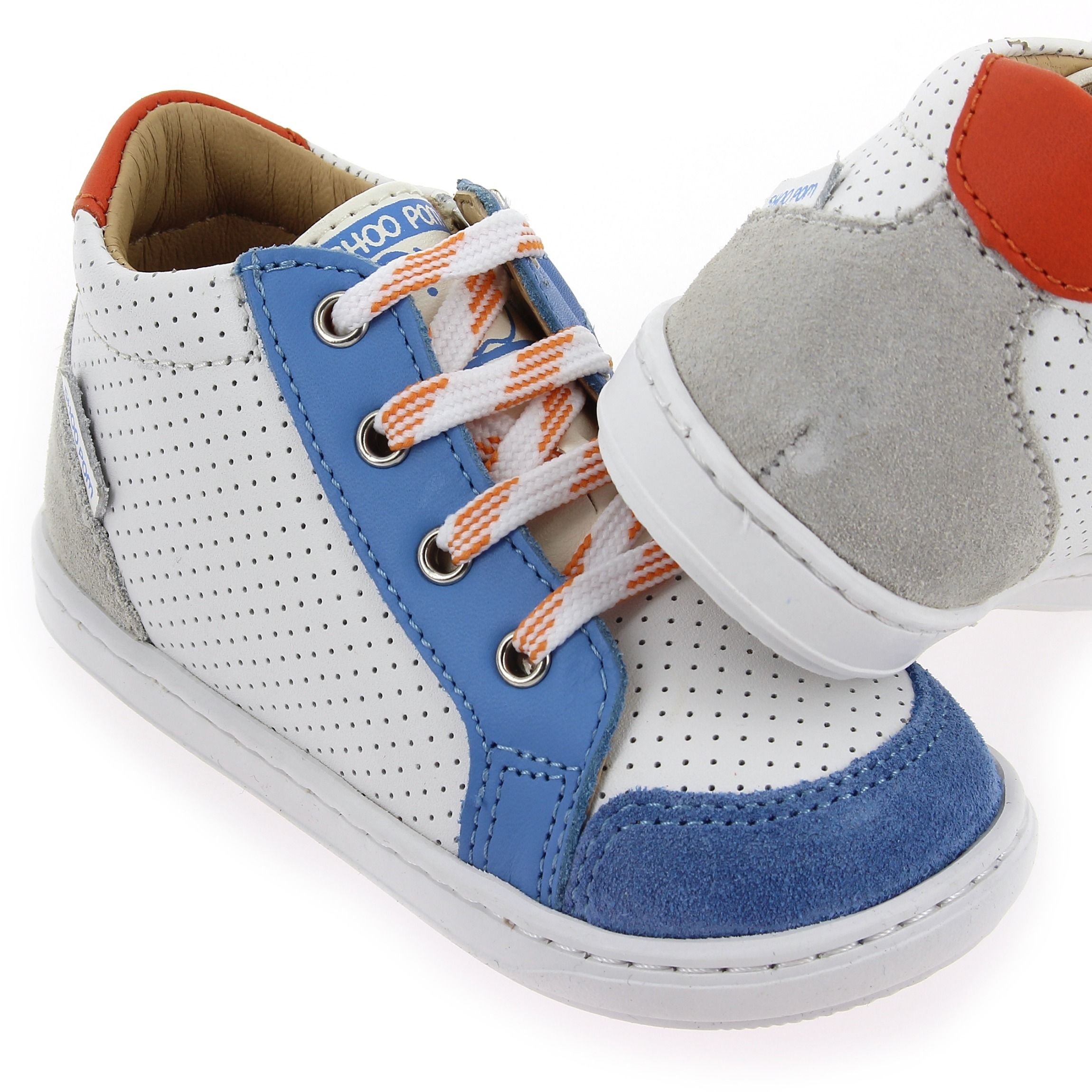 Shoopom  BOUBBA ZIP BO E24 - Blanc Bleu