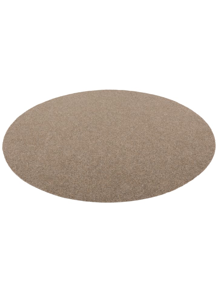 Snapstyle Kunstrasen Rasenteppich mit Noppen Kingston Rund in Beige günstig kaufen