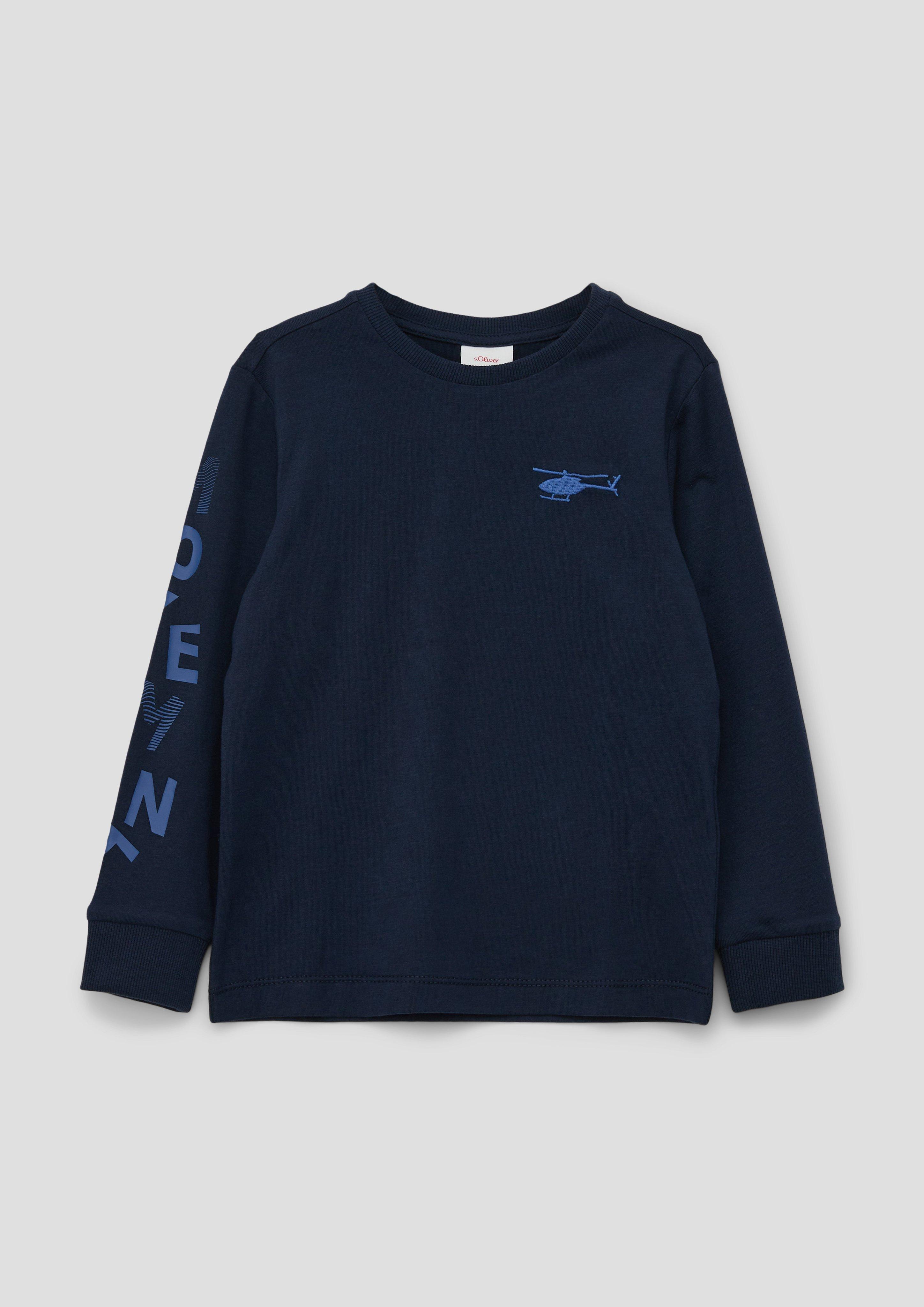 Longsleeve mit gummiertem Print  2134228-5952