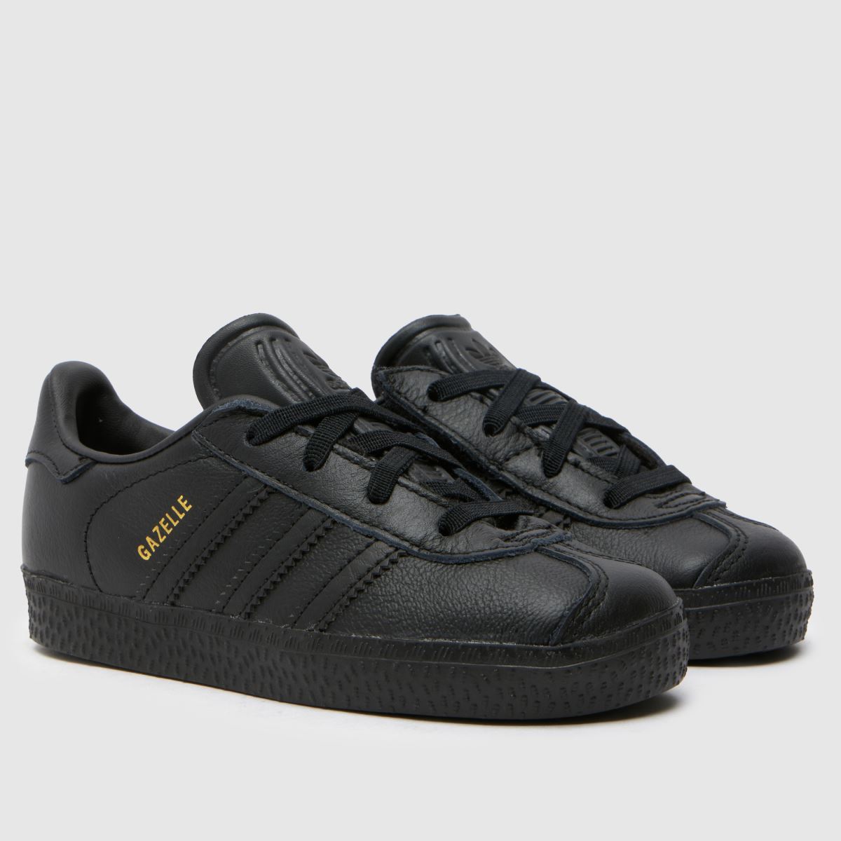adidas svarta Gazelle småbarnsskor