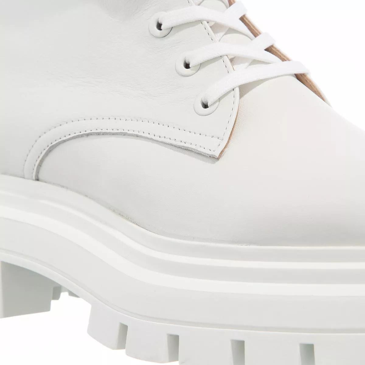 STUART WEITZMAN Stiefeletten weiss Schnürstiefel