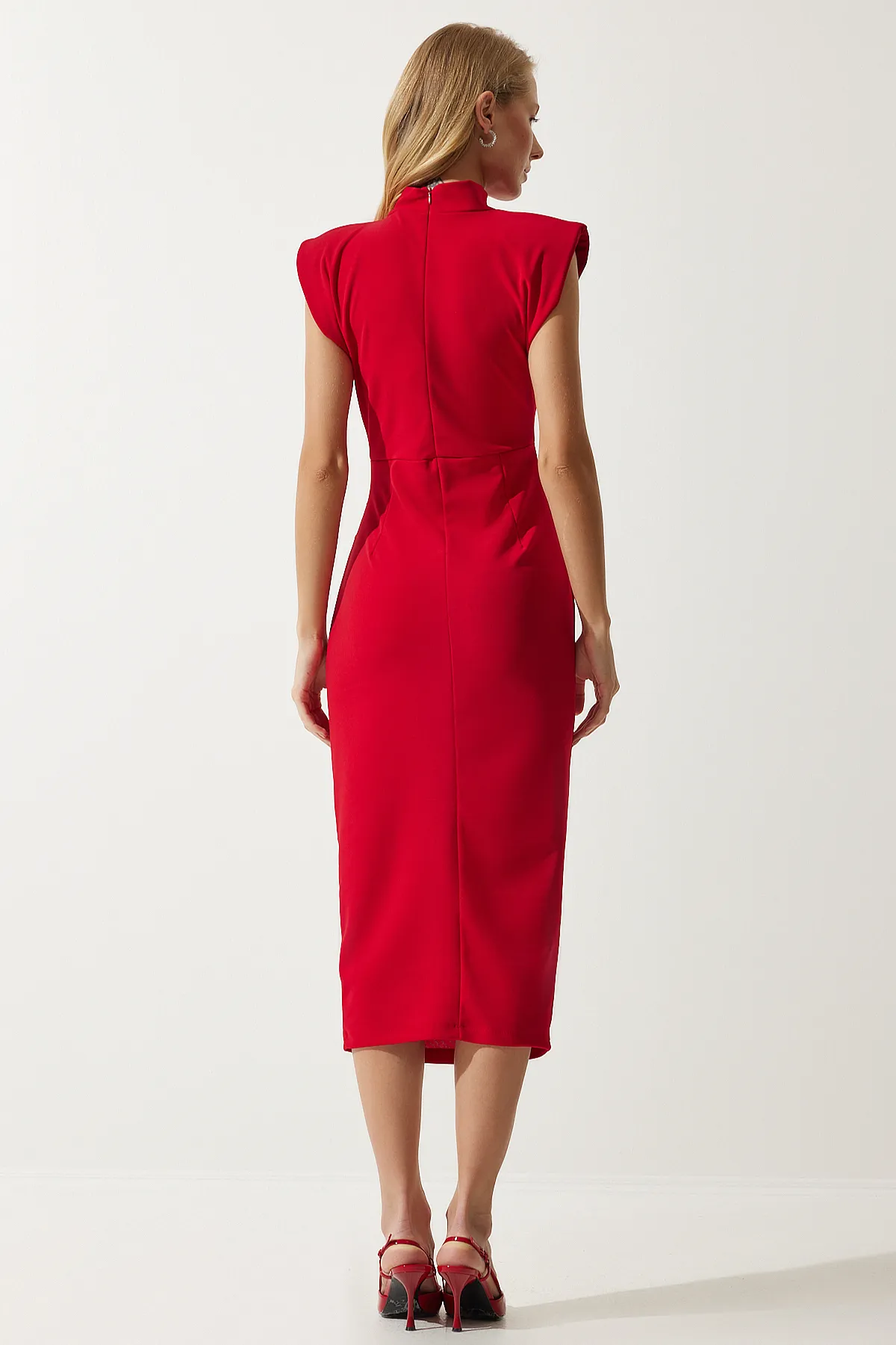 Happiness İstanbul  Kleid - Rot - A-Linie