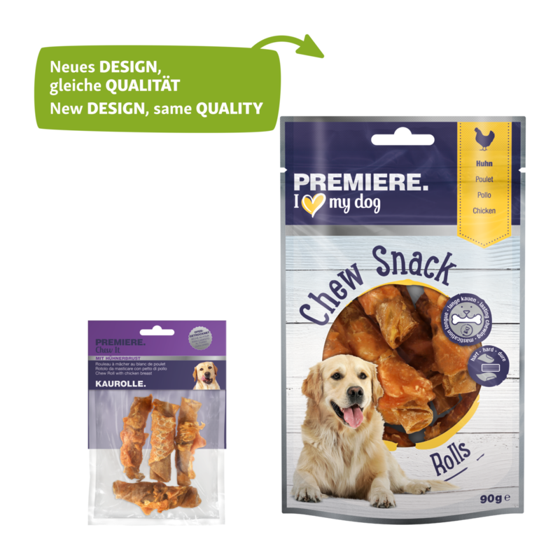 PREMIERE Snacks PREMIERE Hühnerbrust Kaurolle 8x90 g