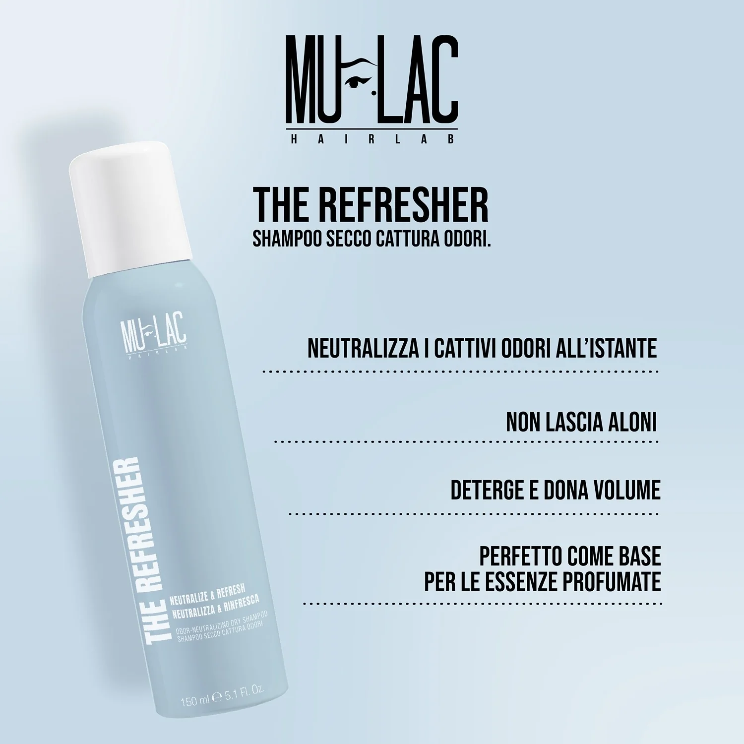 Hairlab The Refresher - Champú seco, spray para peinar y dar acabado al cabello.