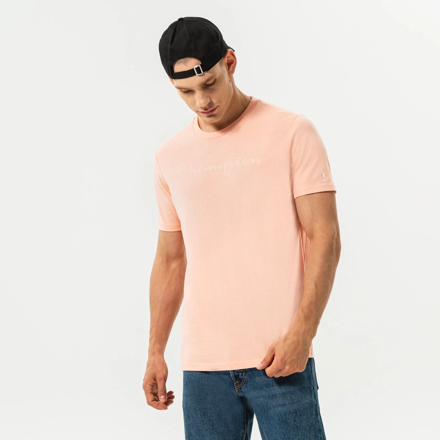 CHAMPION T-SHIRT CREWNECK TEE Rosa