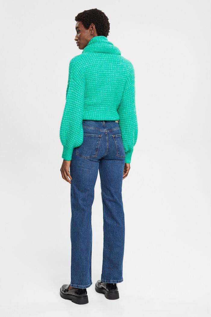 High-Rise-Stretchjeans mit geradem Bein