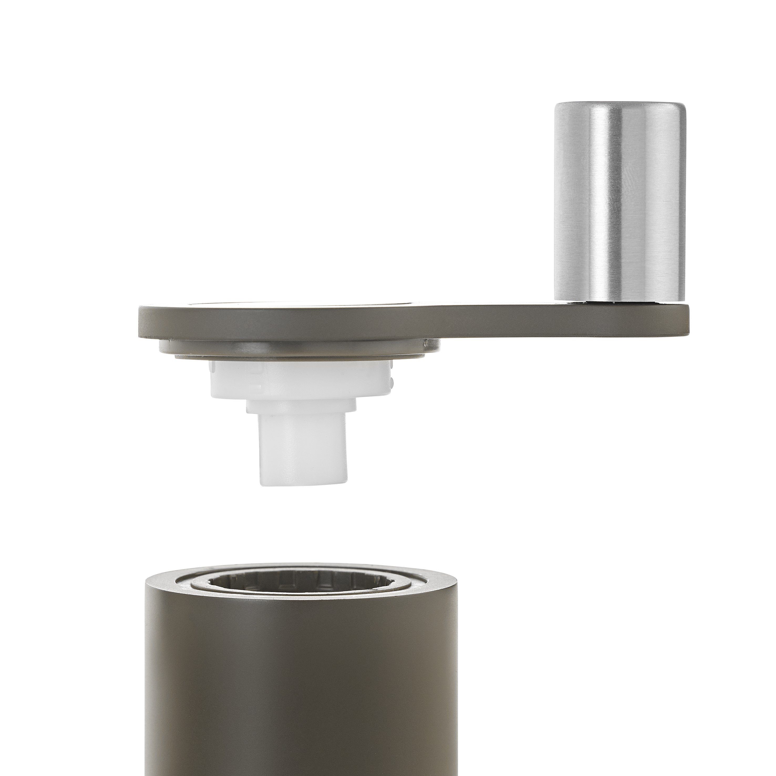 AdHoc Salz-/Pfeffermühle Smoos manuell, hochwertige Kurbelmühle mit Getriebeunterstützung