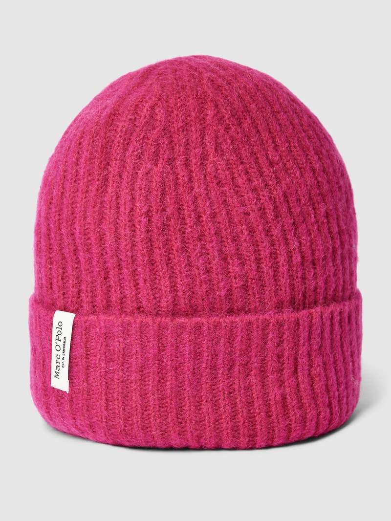 Beanie mit Label-Detail in pink