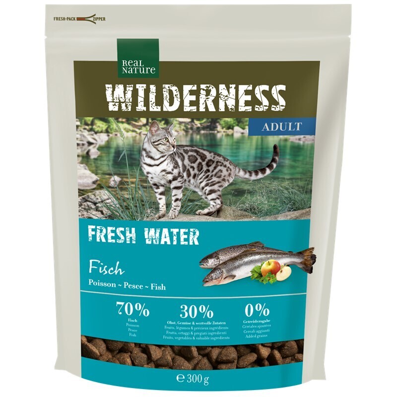 REAL NATURE Trockenfutter REAL NATURE WILDERNESS Adult Fresh Water Fisch 300 g