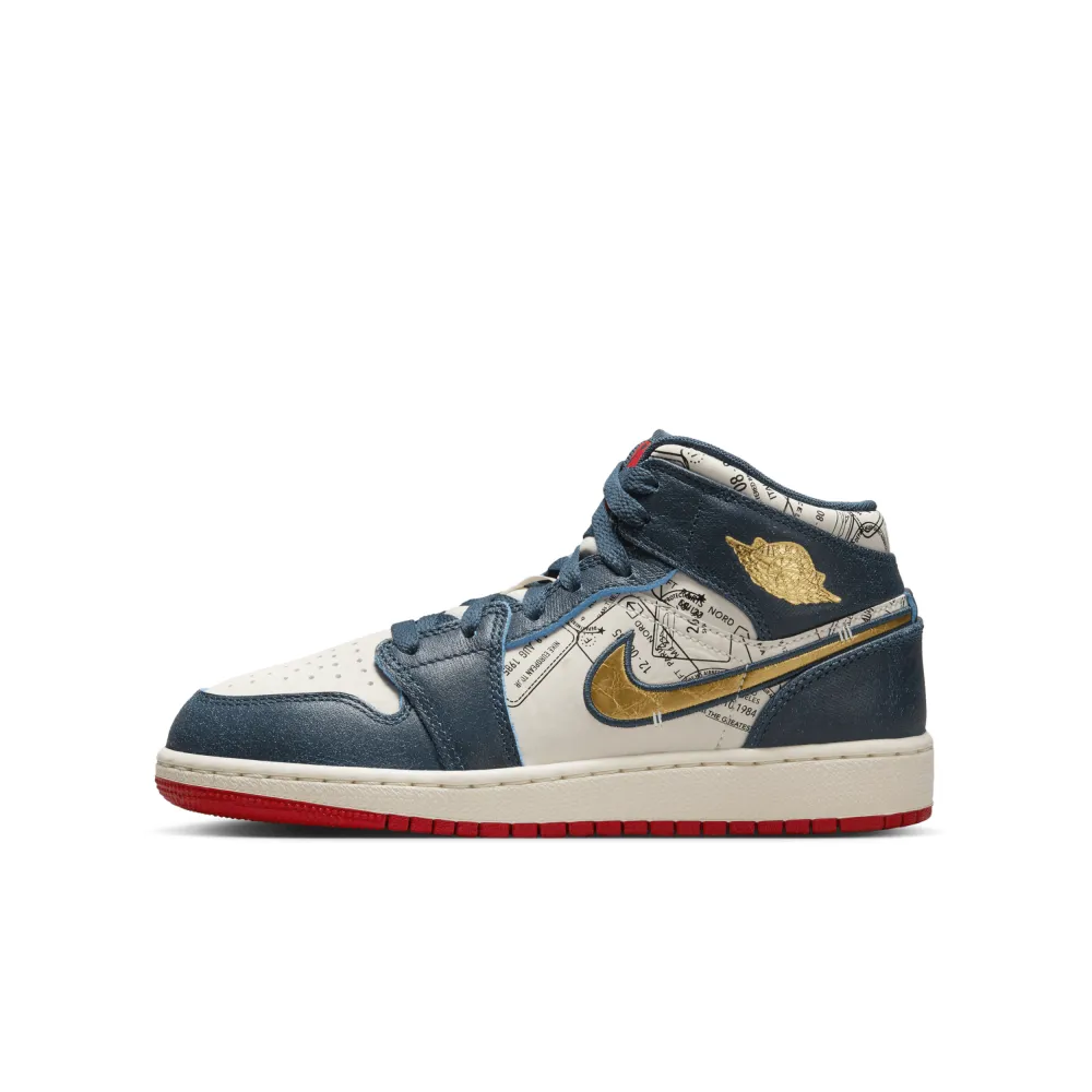 NIKE JORDAN 1 Mid SE GS FN1353-400 / blau