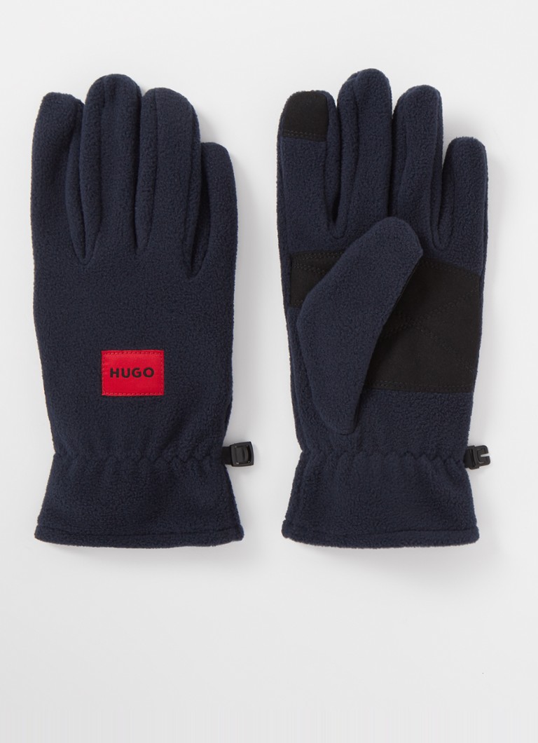 HUGO BOSS vilnos pirštinės su logotipu