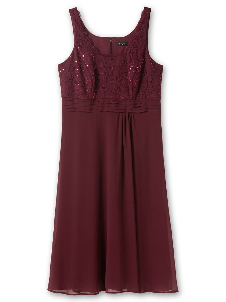 sheego Abendkleid in aubergine günstig kaufen