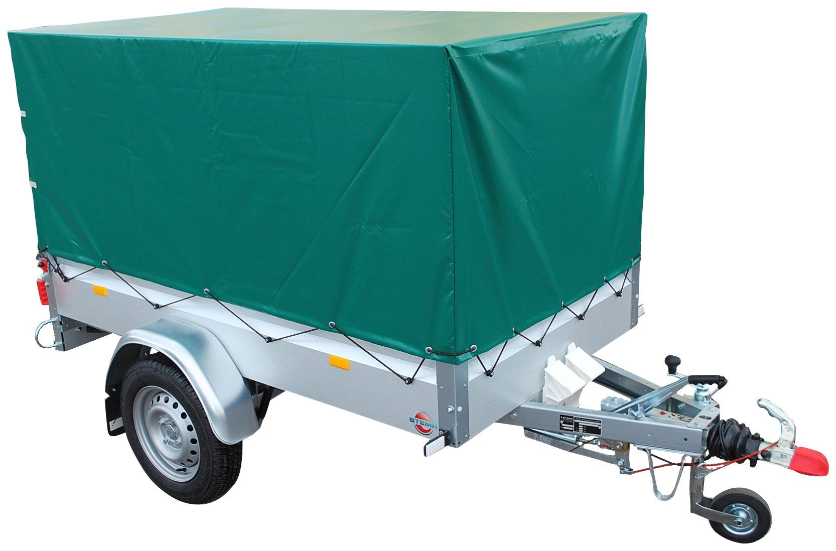 STEMA PKW-Anhänger Basic 850, max. 652 kg, inkl. Plane, Abstellstützen & Diebstahlsicherung