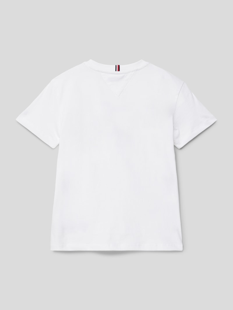 T-Shirt mit Label-Print Modell 'VARSITY' in weiß