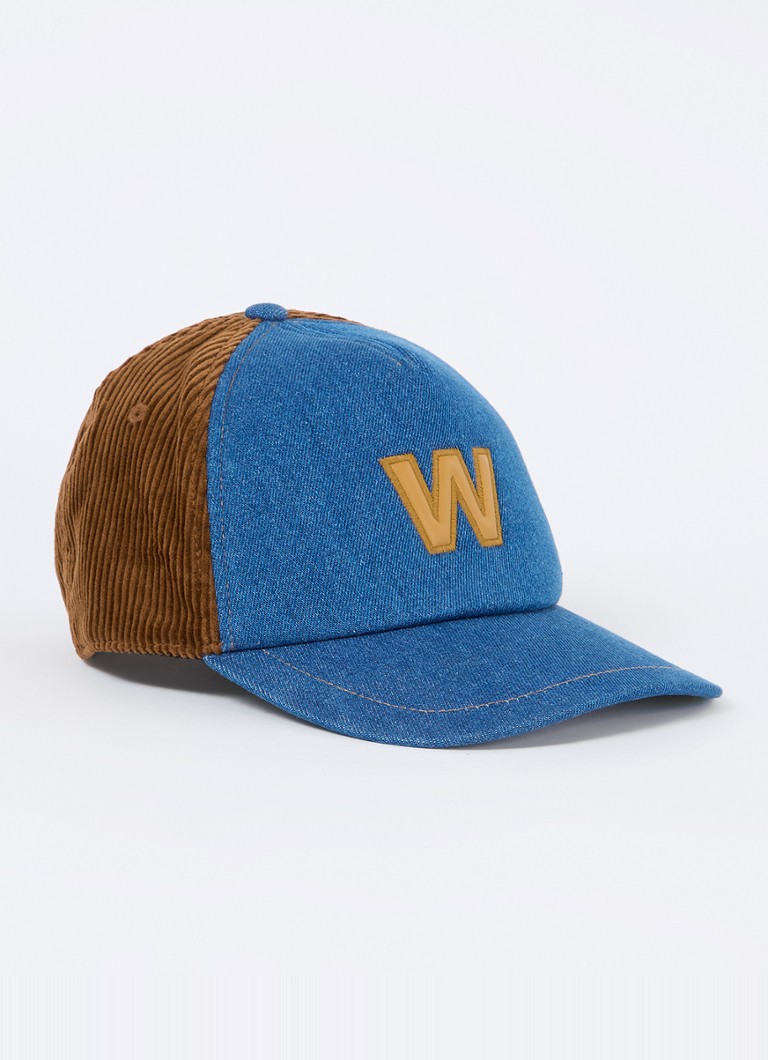 MaxMara Cap with logo and denim details