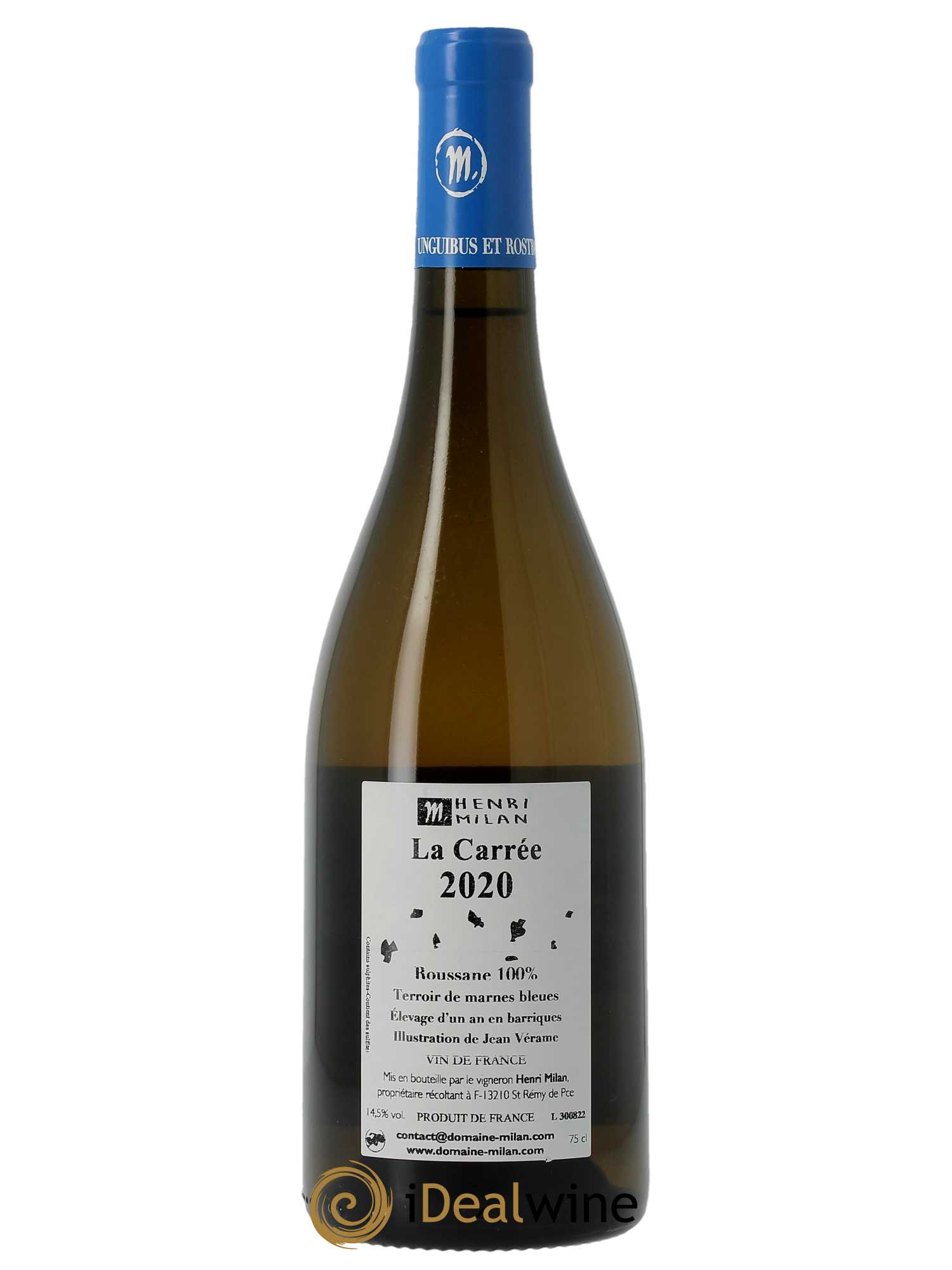 Vin de France La Carrée Henri Milan  2020 - Lot de 1 Bouteille