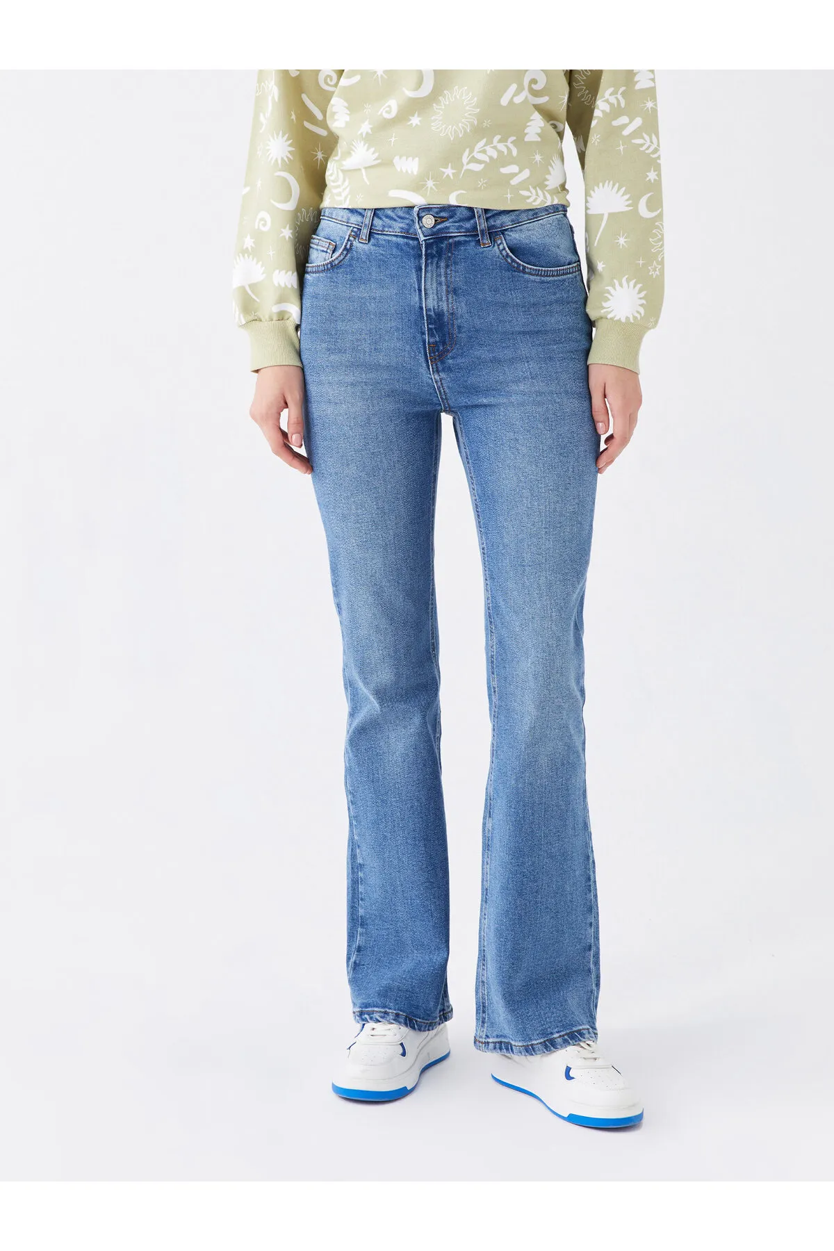 LC Waikiki  Gerade geschnittene Damen-Jeanshose