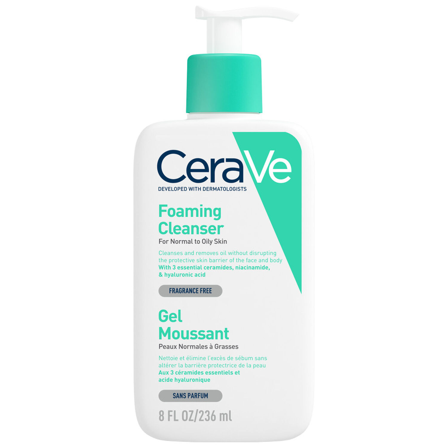 Cerave Gel Moussant Elimine l'Excès de Sébum