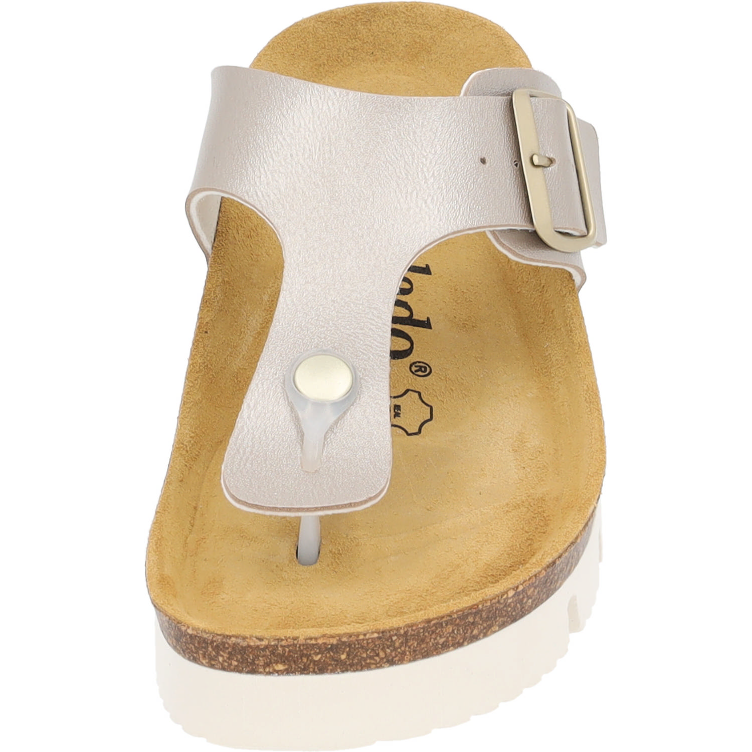 Palado Kos PL Metallic, Zehentrenner, Damen, Beige