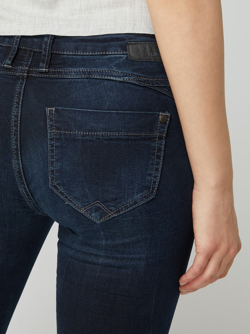 Skinny Fit Jeans mit Viskose-Anteil Modell 'Nikita' in blau