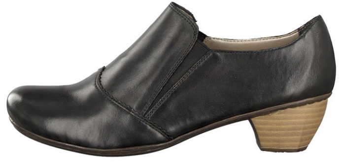 RIEKER Hochfront-Pumps schwarz DA-HALBSCH