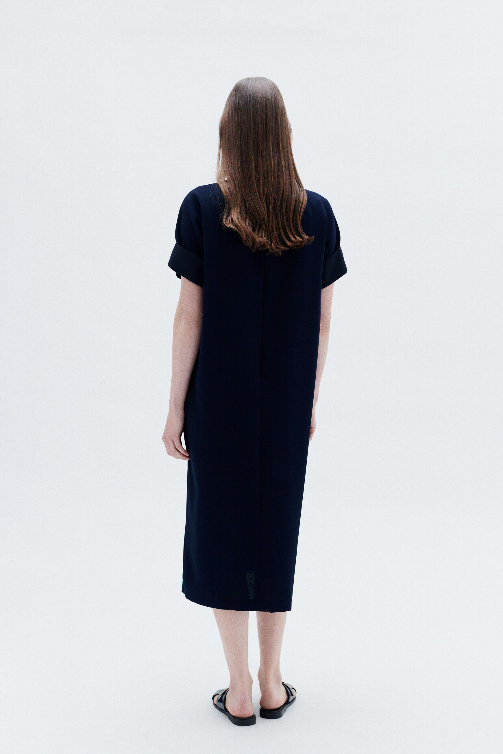 Robe rosalie bleu marine femme