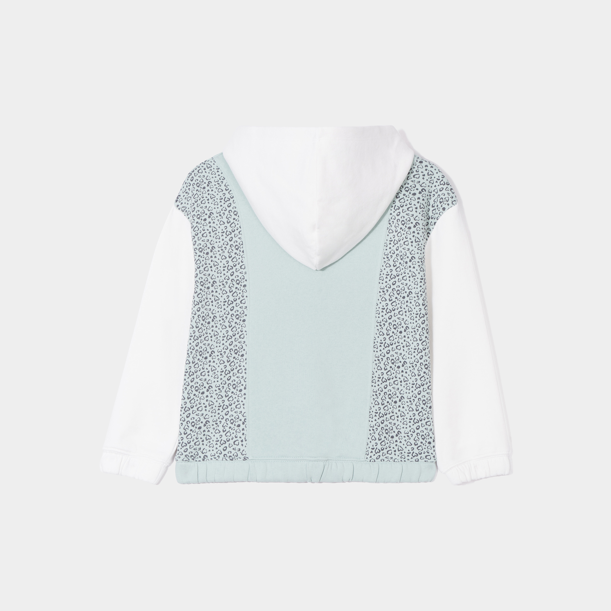 Ensemble jogging sweat capuche pantalon bleu gris fille | La Halle