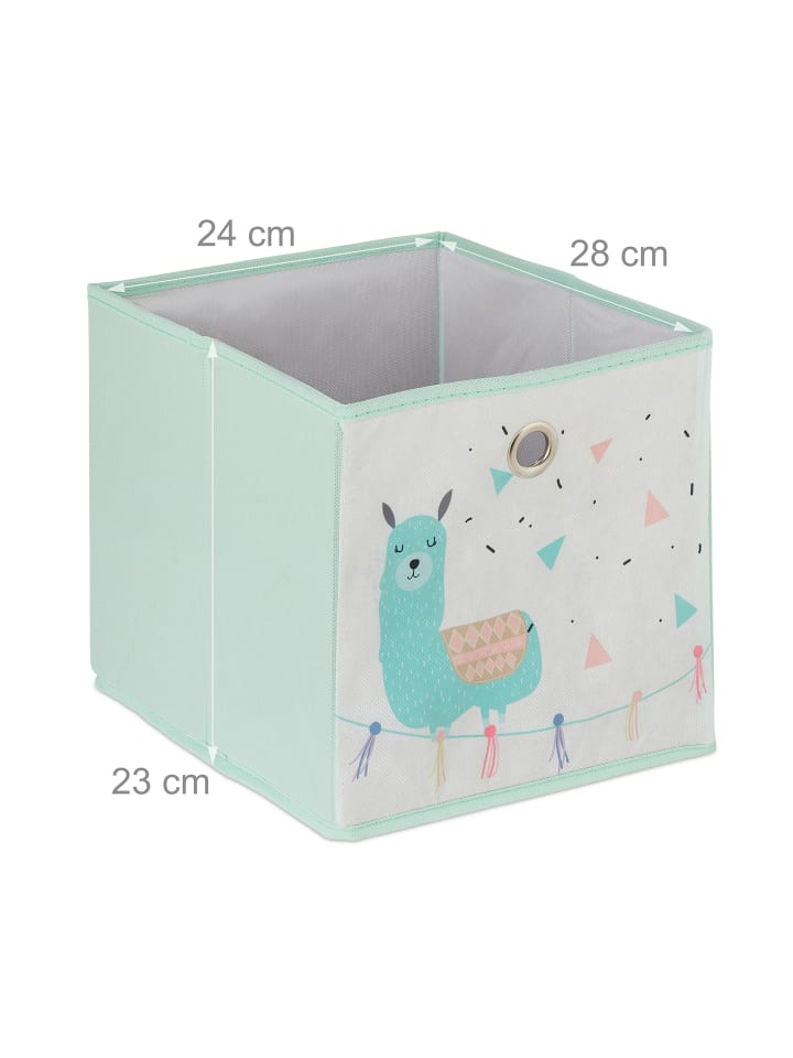relaxdays Kinderregal Lama in Bunt - (B)53 x (H)62 x (T)30 cm günstig kaufen onesize