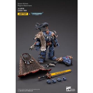 Warhammer 40k Actionfigur 1/18 Space Wolves Ragnar Blackmane 13 cm