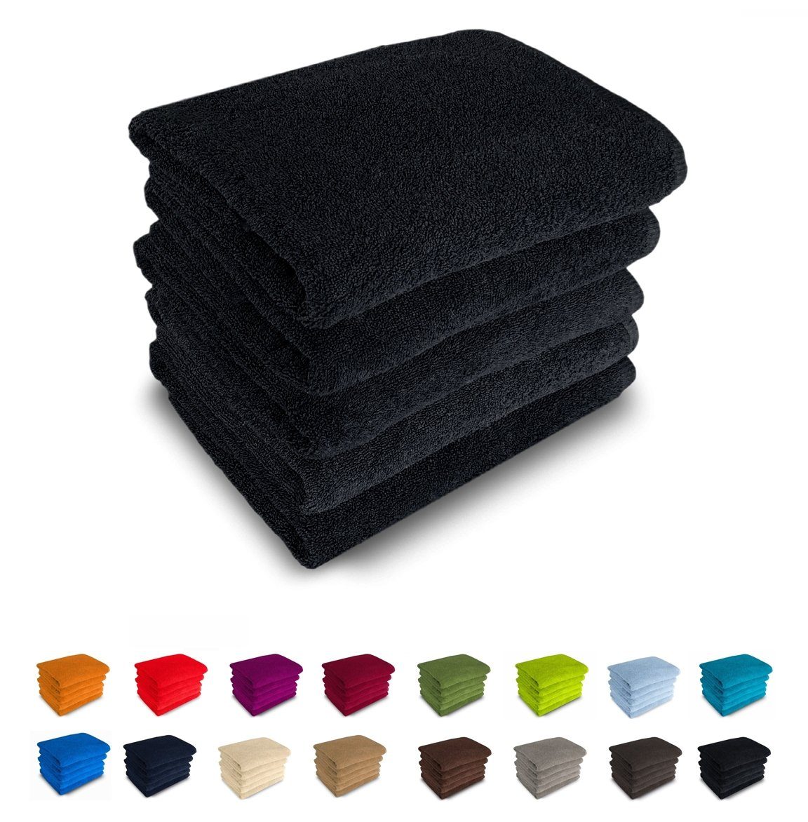 MatratzenL.A.B® Handtuch Set 500 g/m², 100% Baumwolle, (einzeln verpackt, 1-tlg), zur Auswahl: 30x50 cm, 50x100, 70x140, 50x70, mit Aufhänger, 23 Farben