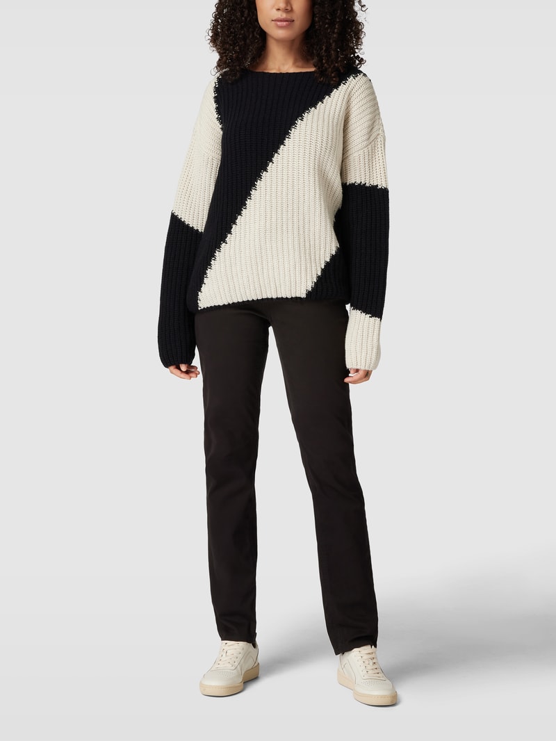 Jeans mit Stretch-Anteil Modell 'STYLE.CAROLA' in schwarz