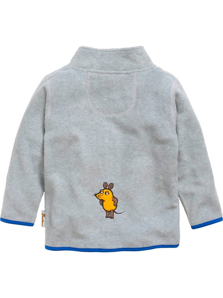 Playshoes Fleece-Jacke DIE MAUS in Grau/Melange günstig kaufen