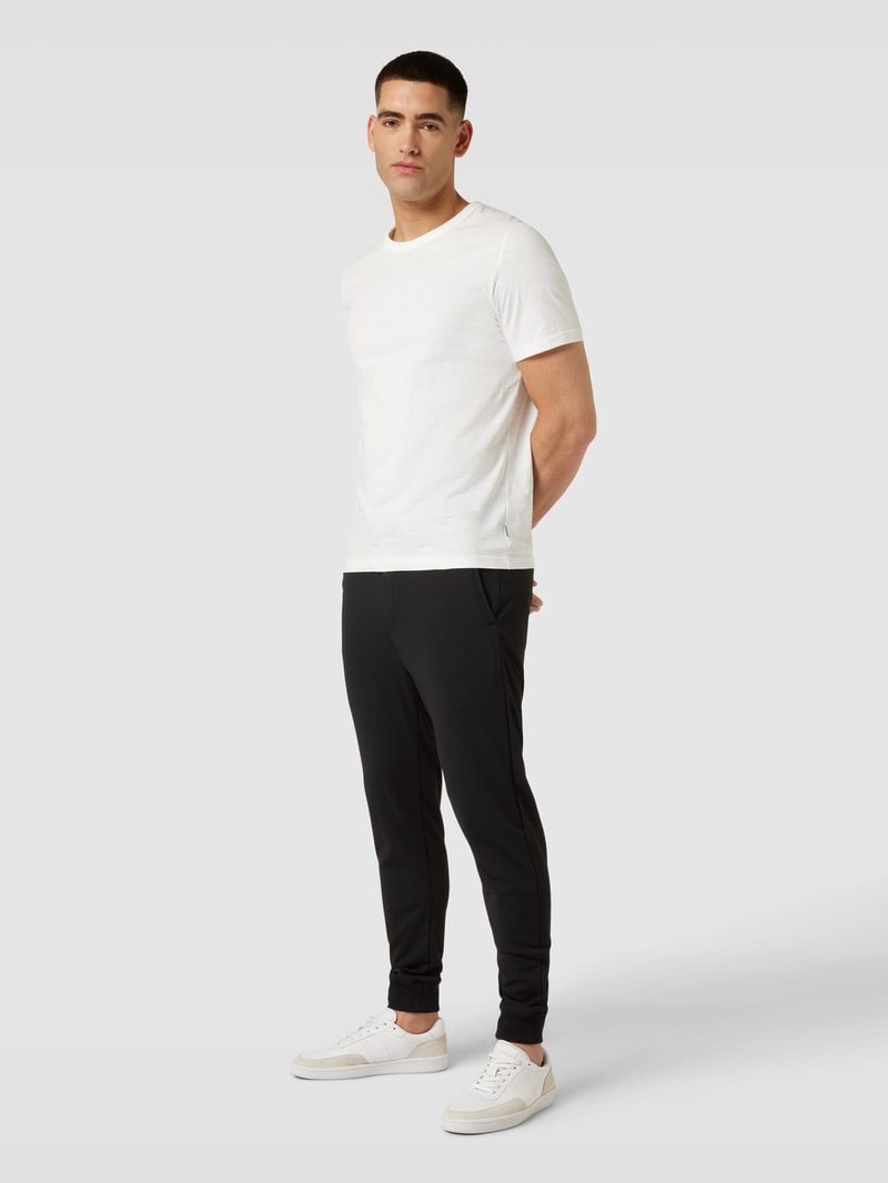 Sweatpants mit elastischem Bund in schwarz