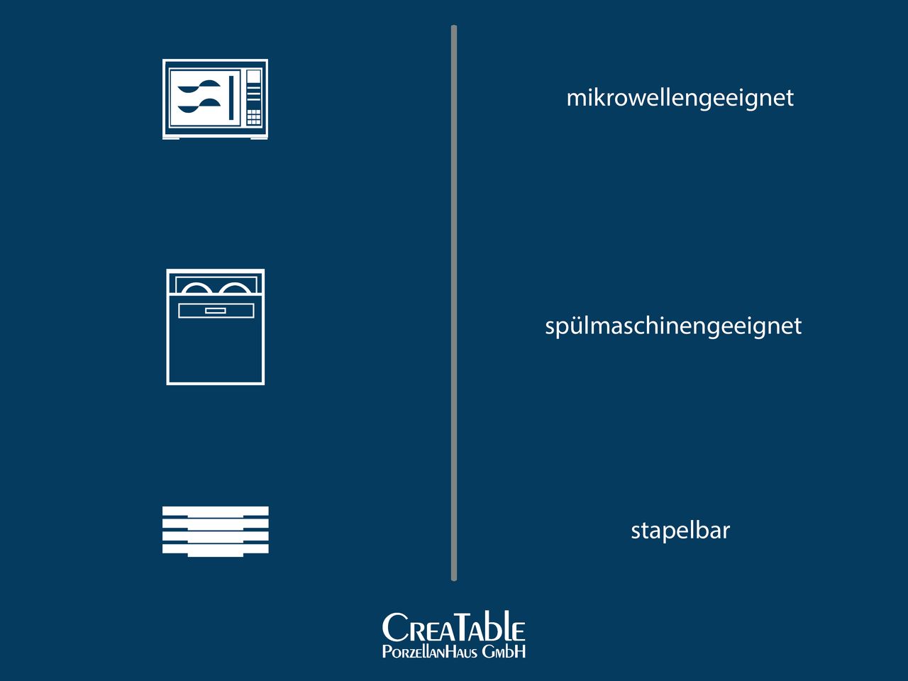 CreaTable Acacia Kombiservice 30-tlg
