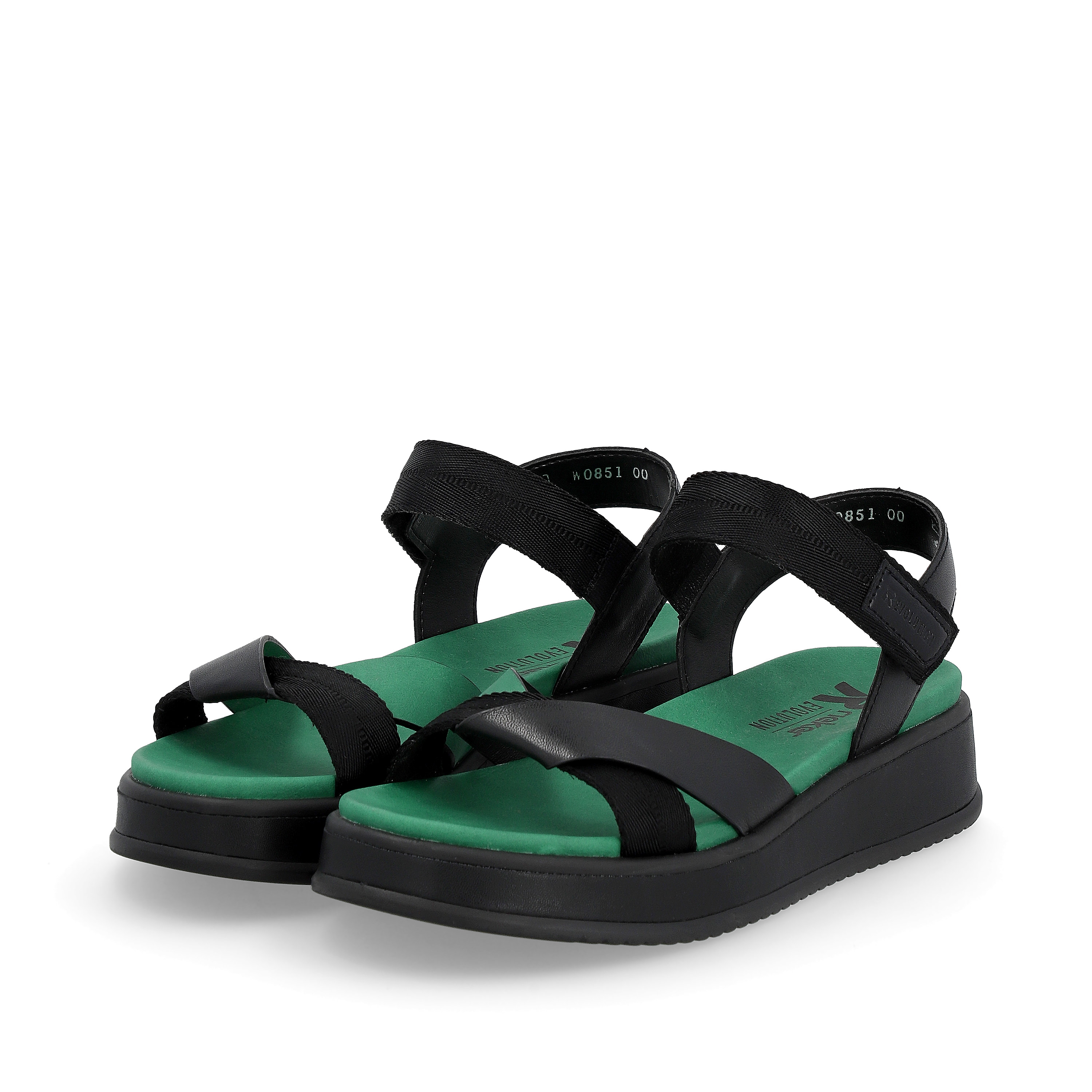 Rieker Damen Riemchensandalen night black