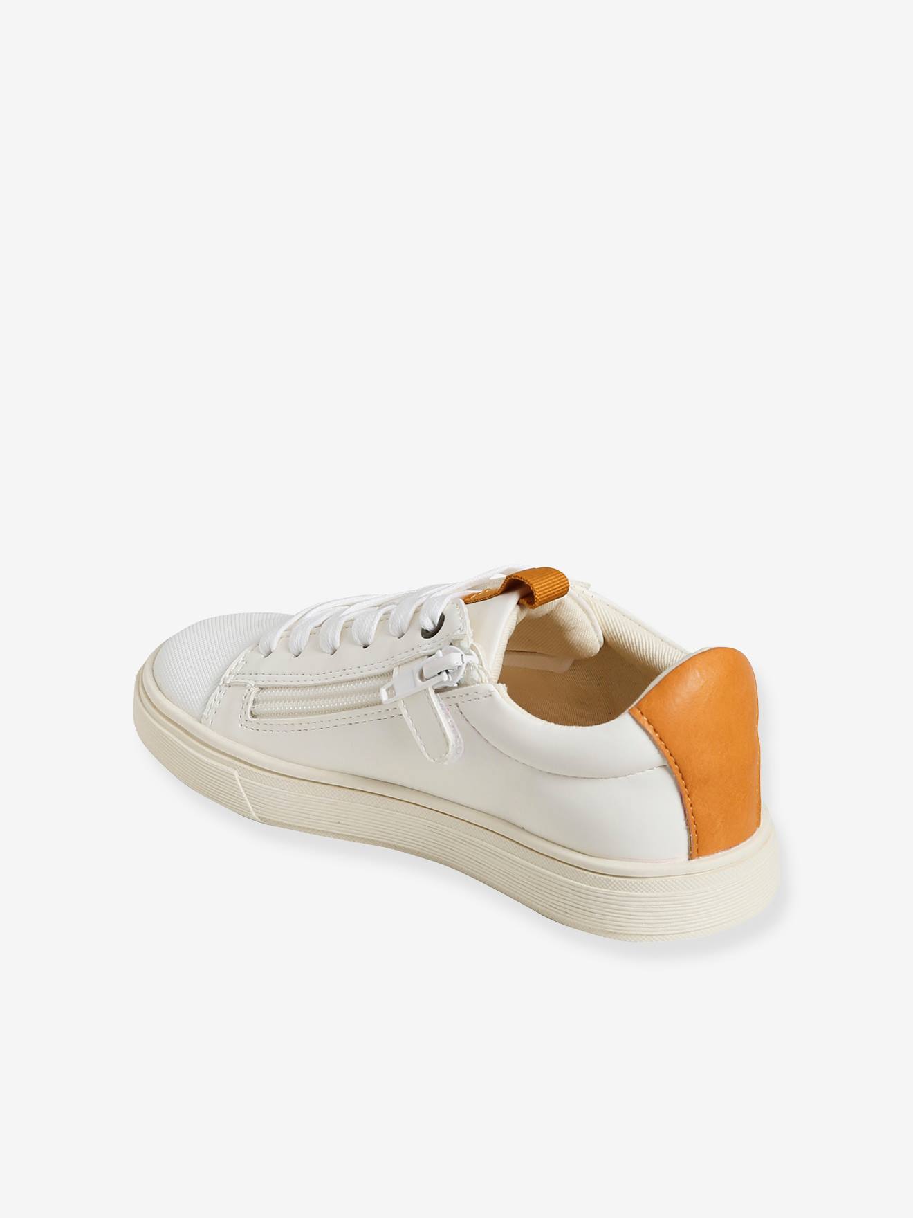 Baskets lacées et zippées garçon blanc