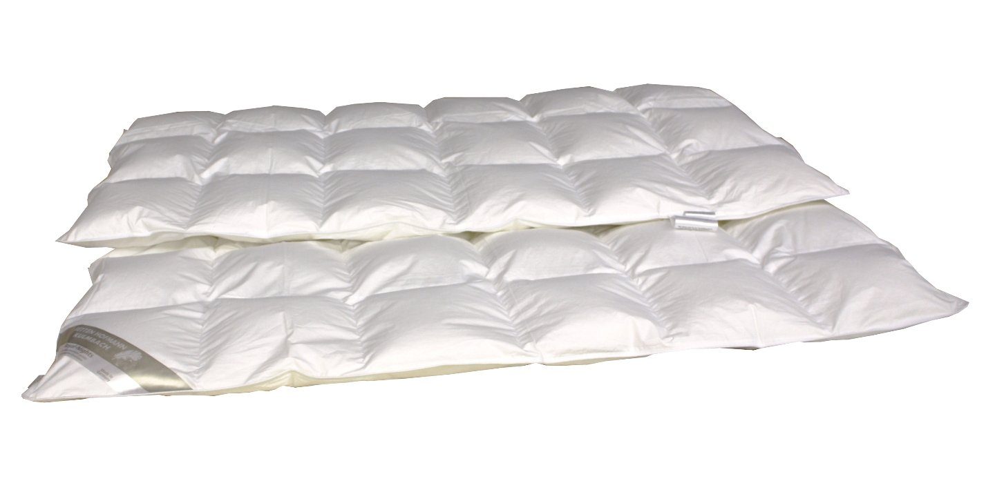 4-Jahreszeitenbett, Premium Daunendecke Daunenbett 6x8 135x200 100% neue weiße Daunen, Betten Hofmann, Füllung: 500g neue weiße kanadische Gänsedaunen, Klasse 1 (100% Daunen)
