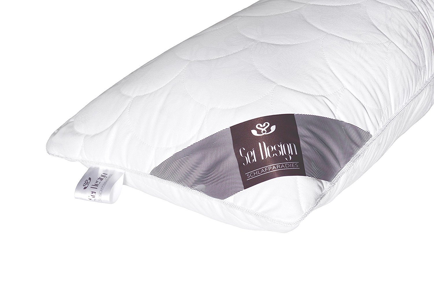 SEI Design Seitenschläferkissen 40x130 cm WELLE - in natürlicher S-Form, 1 Stück, 1-tlg., Schwangerschaftskissen Stillkissen