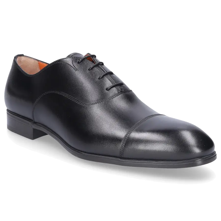 Santoni - Businessschuhe Oxford 11011 Kalbsleder - schwarz