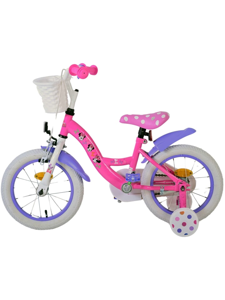 Volare Kinderfahrrad Disney Minnie Fahrrad in Rosa für Mädchen 14 Zoll 3 Jahre günstig kaufen onesize