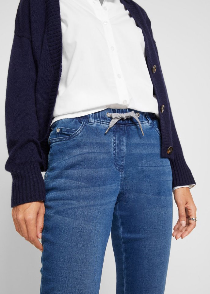 Schlupfhose in Denim-Optik