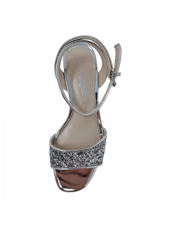 Buffalo Sandalette  in Silber günstig kaufen