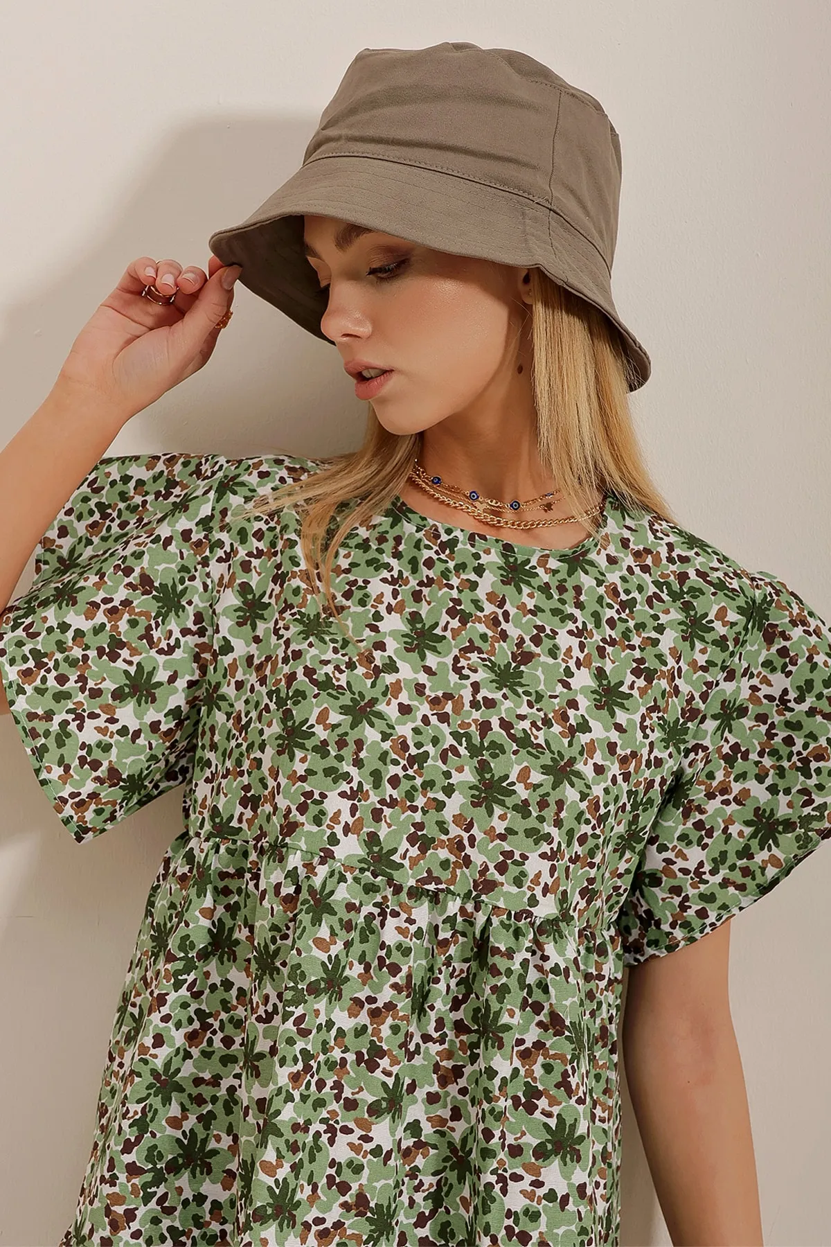 Trend Alaçatı Stili  Cap - Khaki
