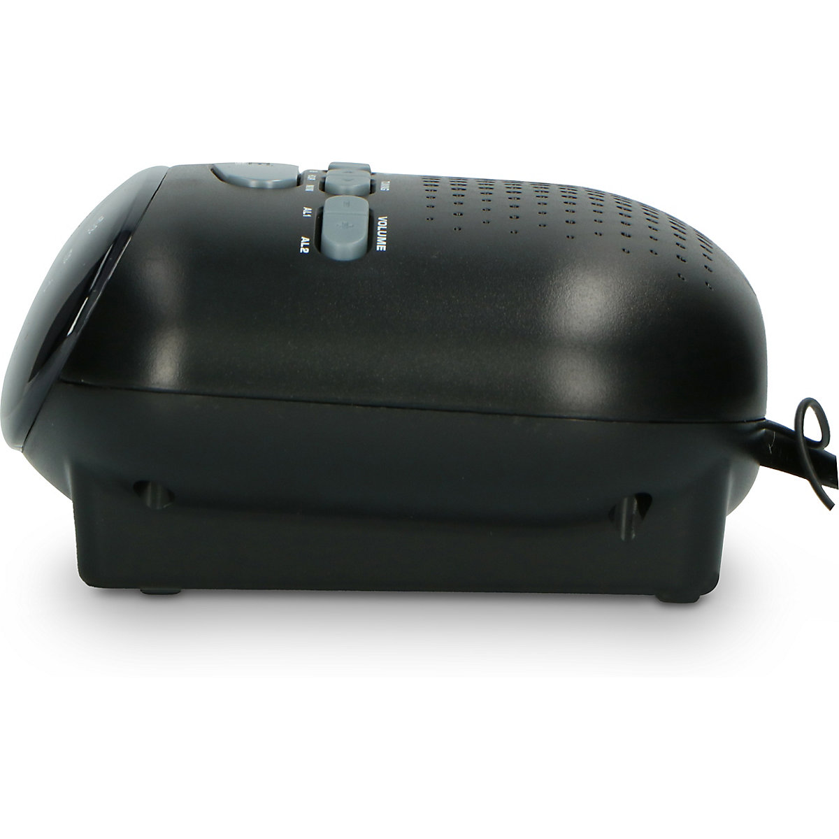 ICR-210 Black - Radiowecker mit UKW-Radio, schwarz
