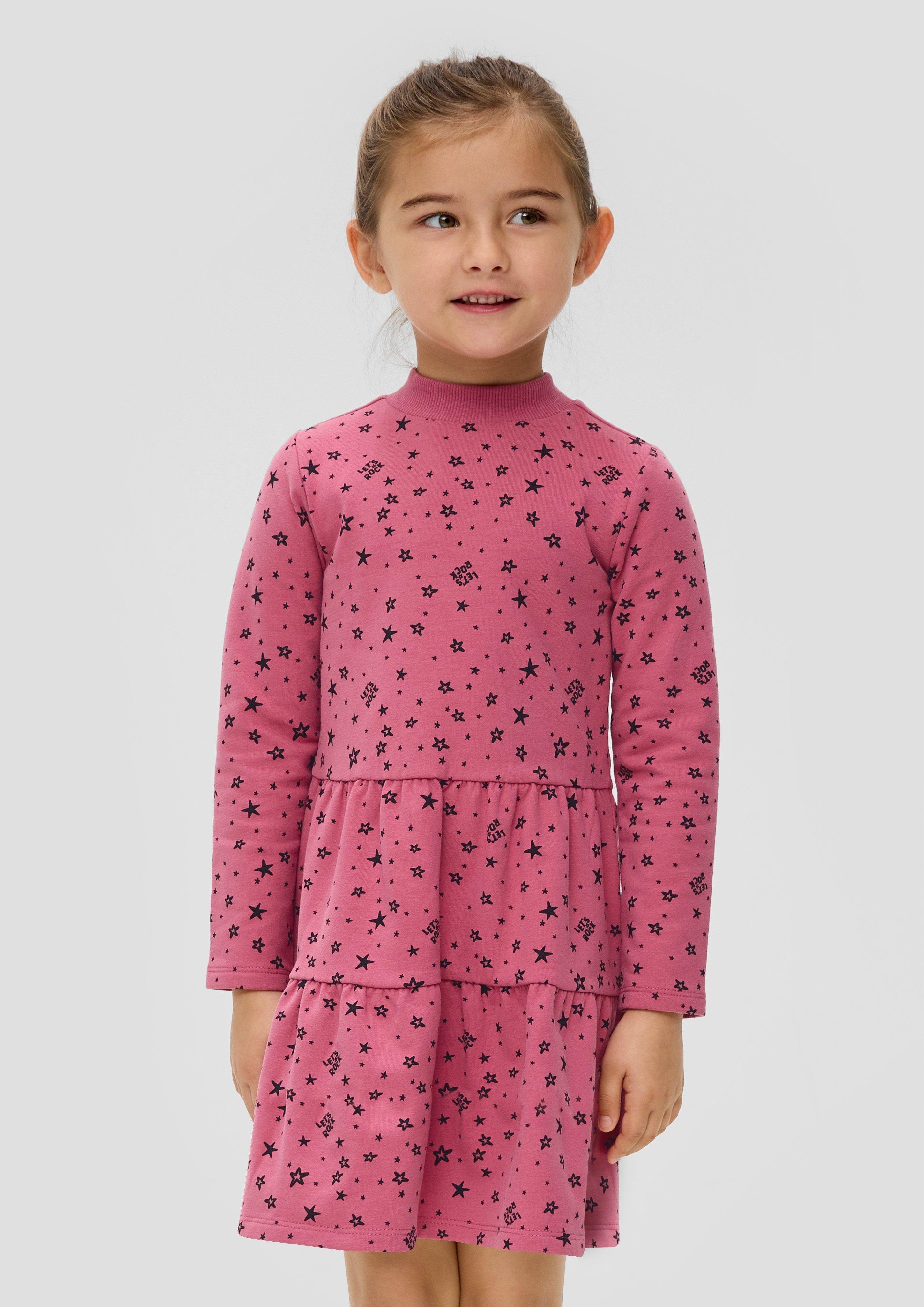s.Oliver Minikleid Sweatkleid mit Volants Volants