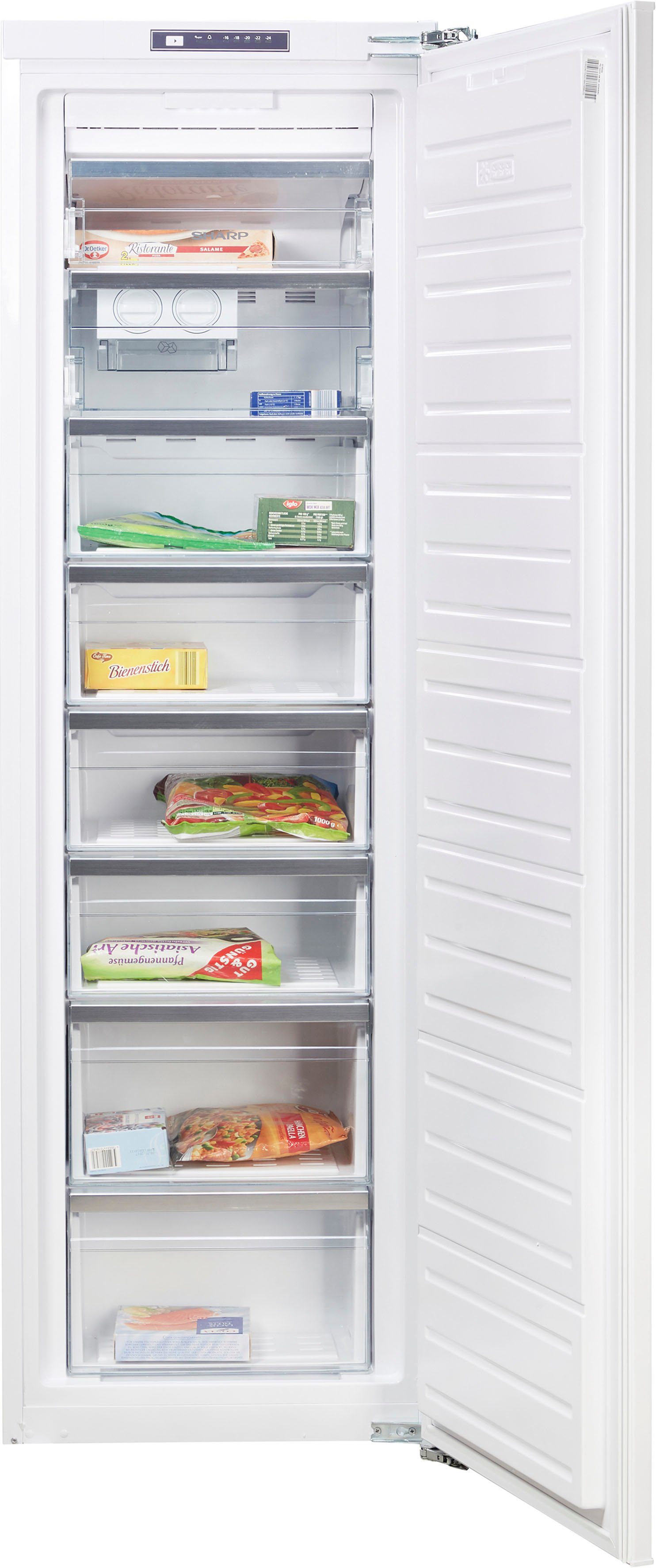 Sharp Einbaugefrierschrank SJ-SE197E00X-EU, 177 cm hoch, 54 cm breit