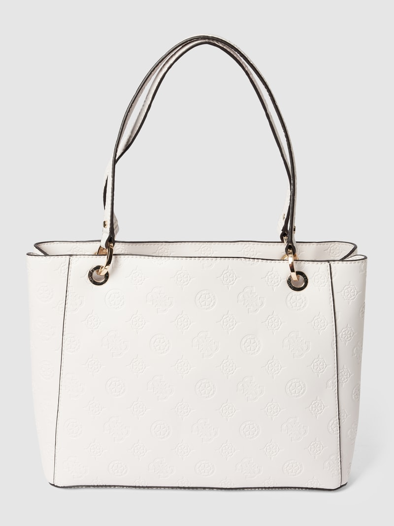Tote Bag mit Label-Details Modell 'GALERIA' in sand