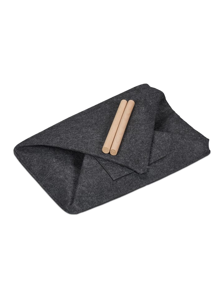 relaxdays Kaminholzkorb in Grau - 50 L günstig kaufen onesize