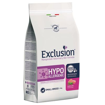 Exclusion Hypoallergenic Small Breed mit Schwein und Erbsen