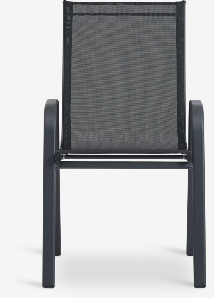 LEKNES LEKNES stackable chair black